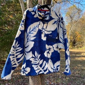 Patagonia Synchilla Hawaiian Blue Snap-Y Fleece Pullover Men’s XXL Pre-Owned
